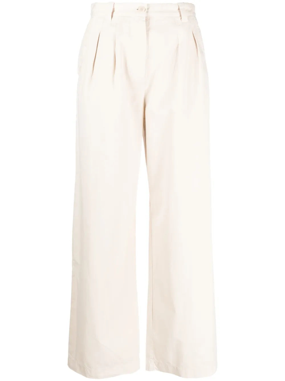 Wide-Leg Cotton Trousers