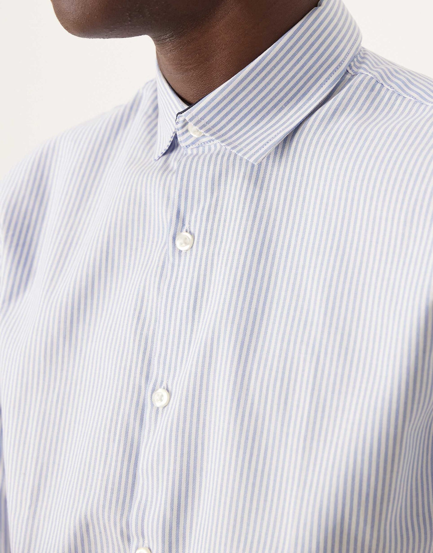 Slim Fit Striped Easy Iron Smart Shirt