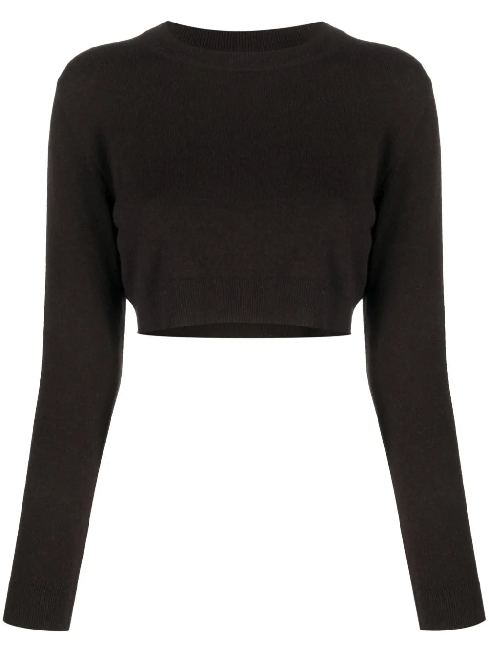 Logo-Embroidered Cropped Jumper