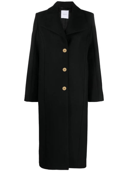 Single-Breasted Wool-Blend Coat