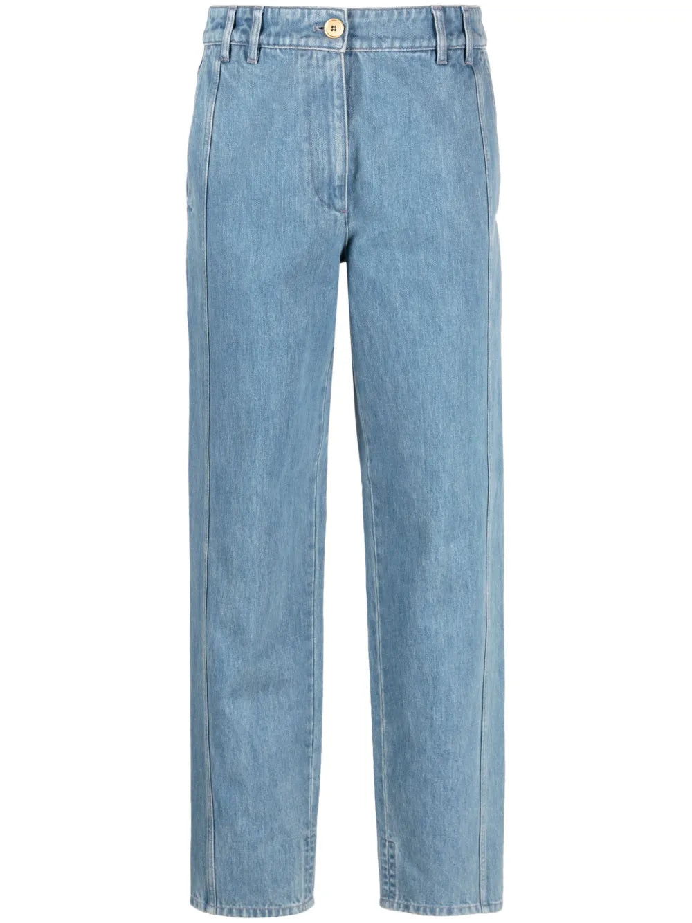 Cargo Low-Rise Tapered Jeans