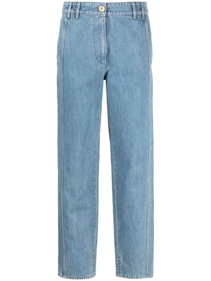 Cargo Low-Rise Tapered Jeans