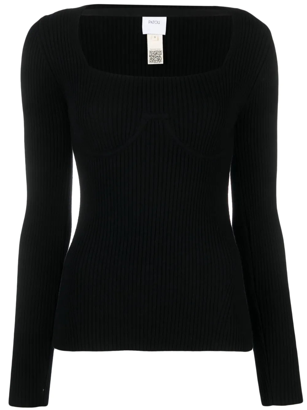 Long-Sleeve Knitted Top