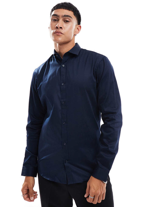 Premium Slim Fit Stretch Smart Shirt