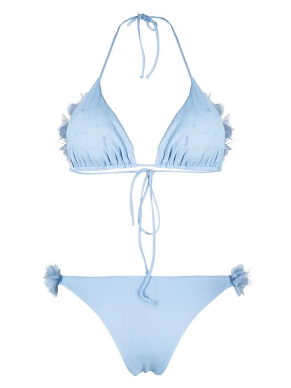 Shayna Floral-Appliqué Bikini