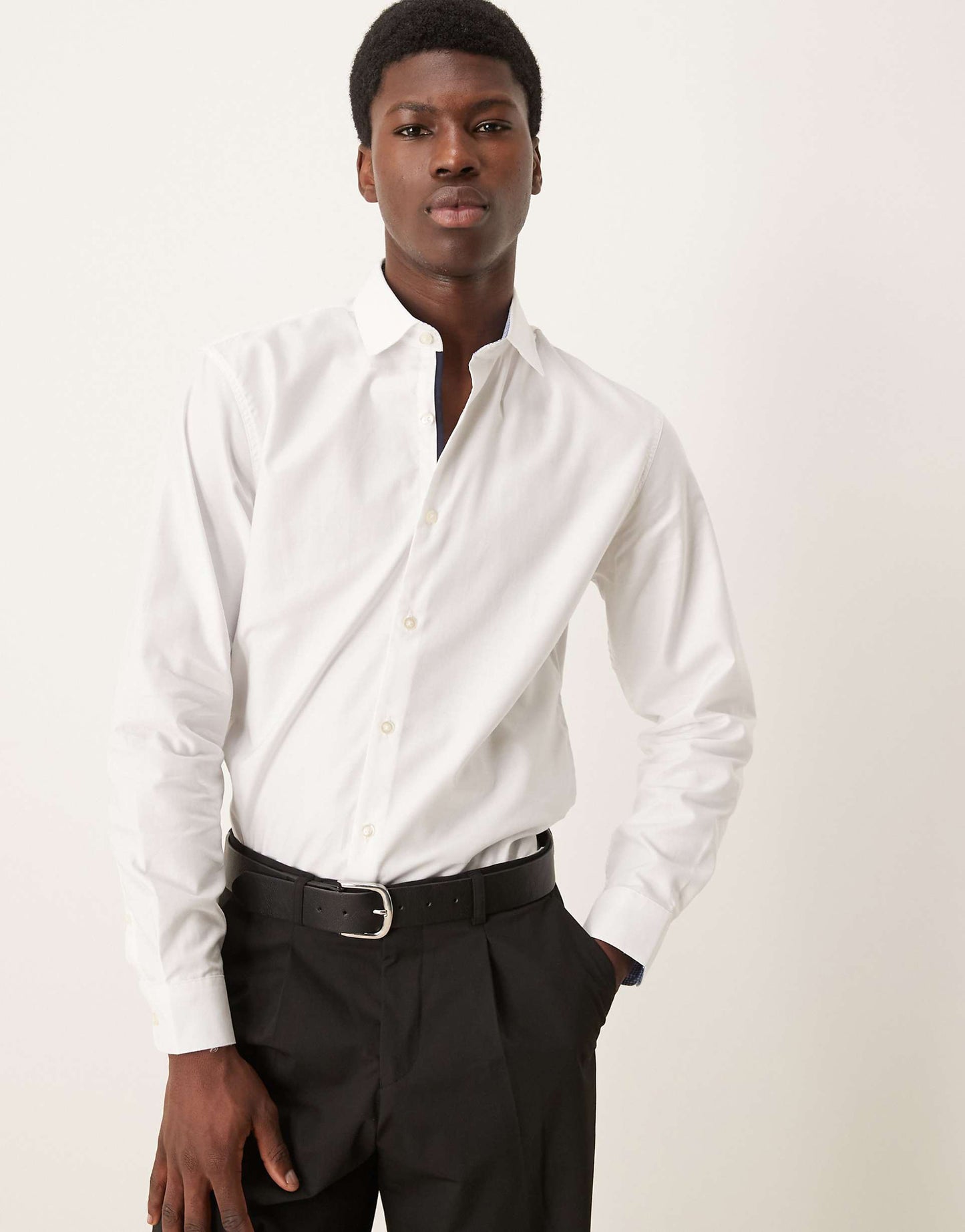 Slim Fit Easy Iron Smart Shirt