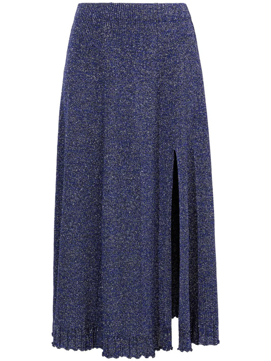Lidia Lurex-Detail Knitted Skirt