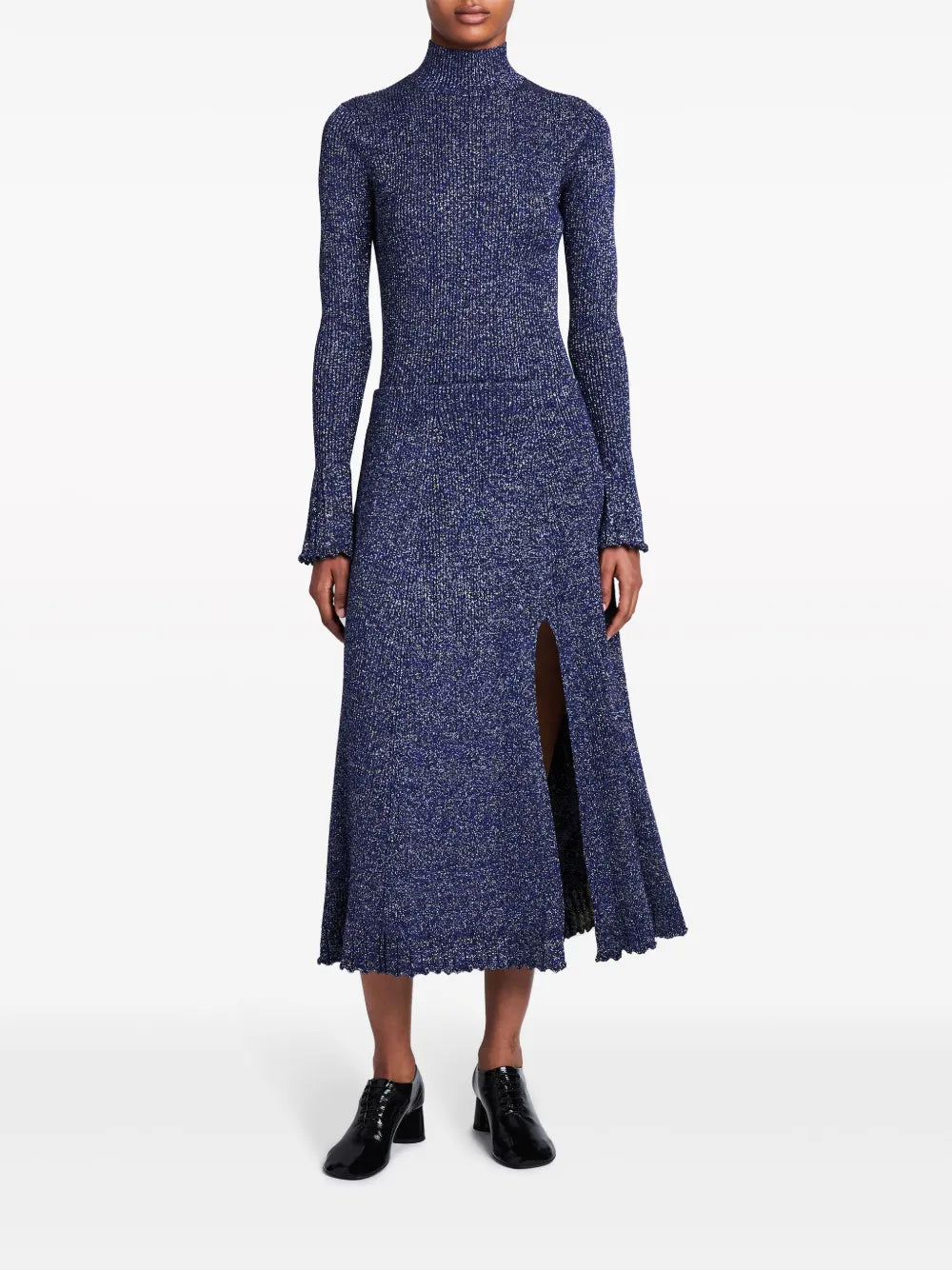 Lidia Lurex-Detail Knitted Skirt