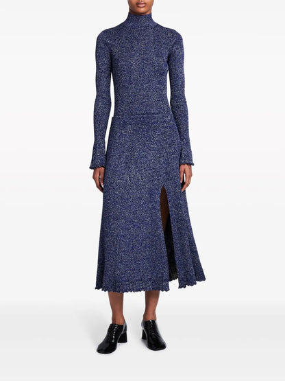 Lidia Lurex-Detail Knitted Skirt