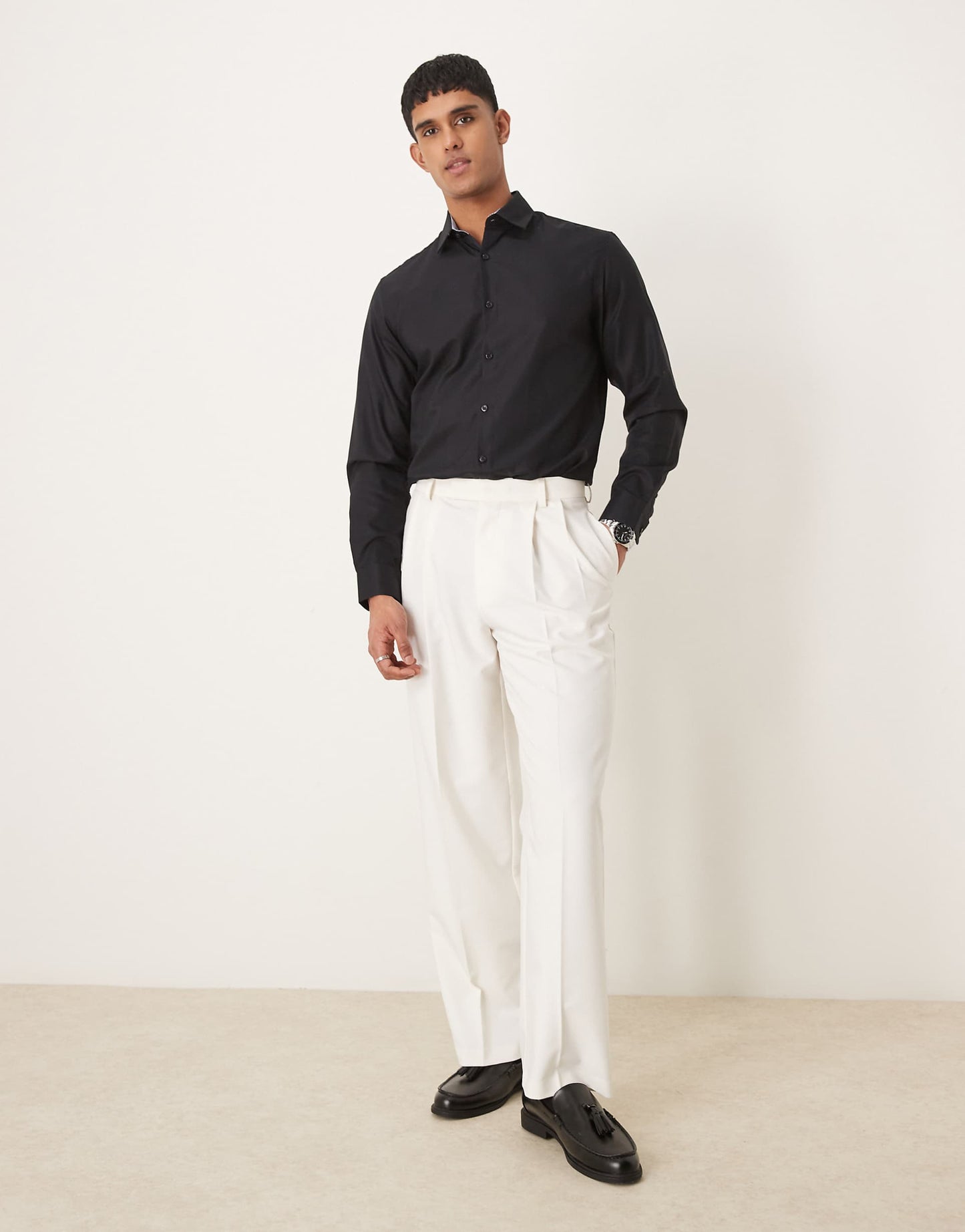 Slim Fit Easy Iron Smart Shirt