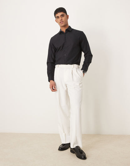 Slim Fit Easy Iron Smart Shirt