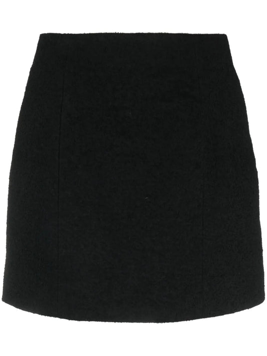 High-Waisted A-Line Miniskirt