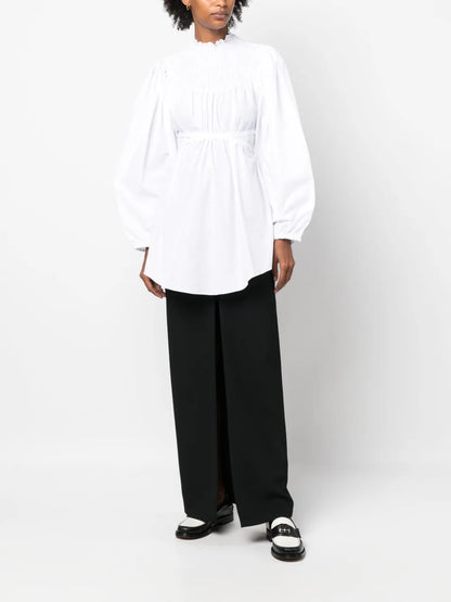 Crepe High-Waisted Maxi Skirt