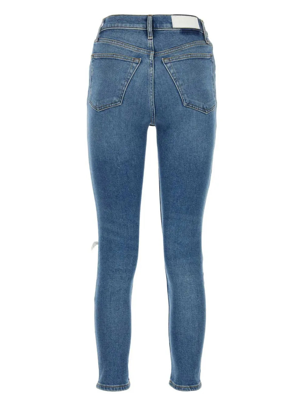 Logo-Patch Ripped Jeans