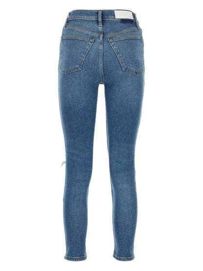 Logo-Patch Ripped Jeans