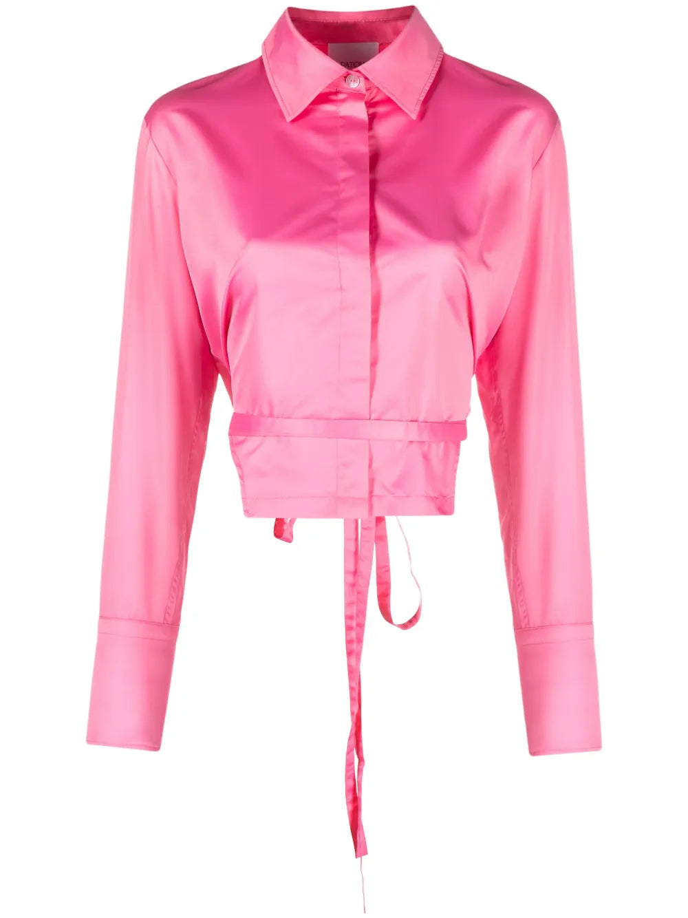 Cut-Out Cropped Shirt