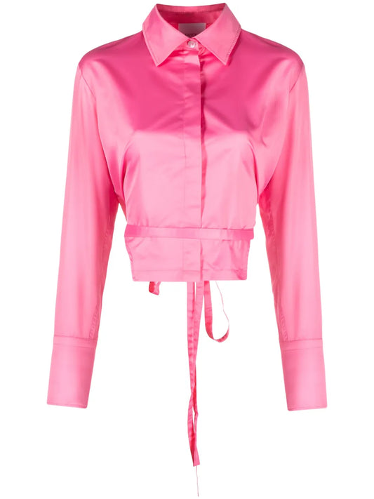Cut-Out Cropped Shirt