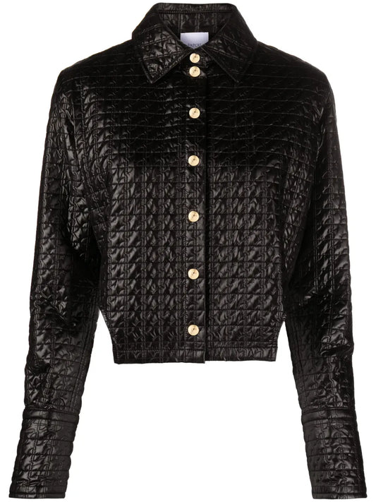 Cut-Out Quilted Jacket