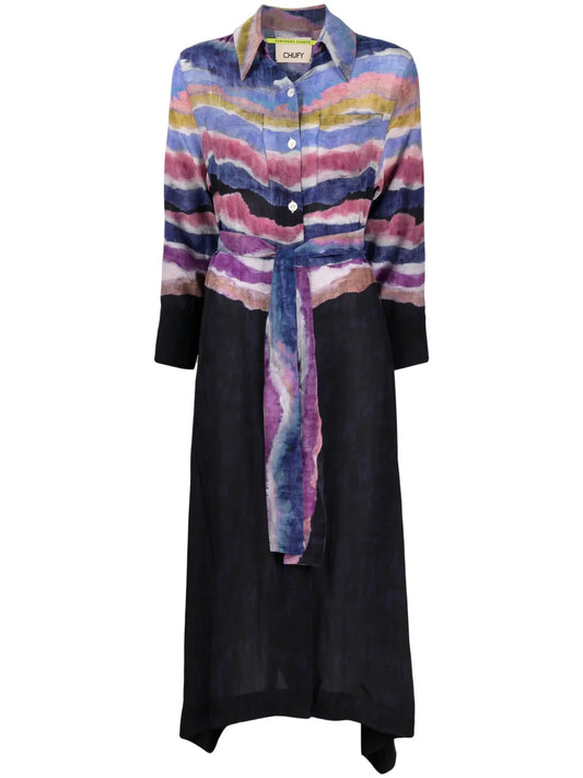 Ella Silk Shirt Dress