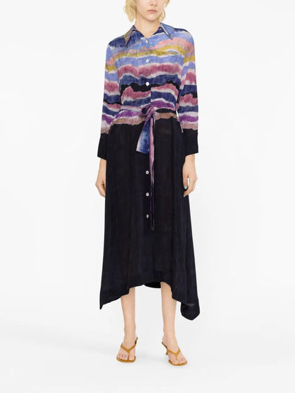 Ella Silk Shirt Dress