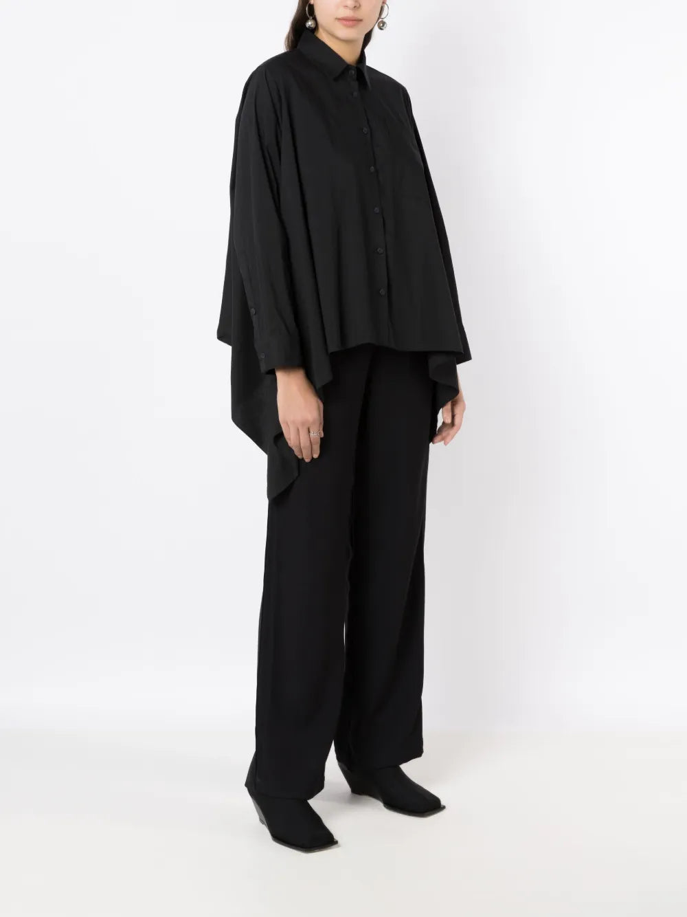 Mid-Rise Wide-Leg Trousers