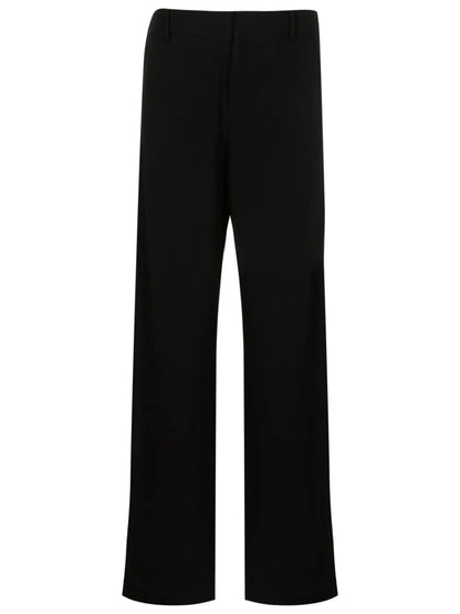 Mid-Rise Wide-Leg Trousers