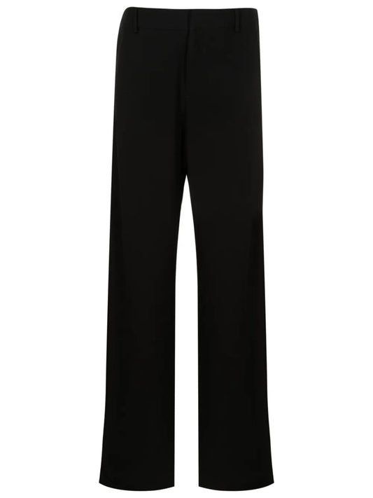 Mid-Rise Wide-Leg Trousers