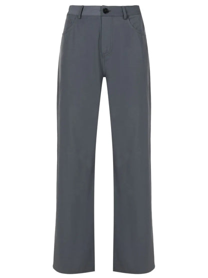 High-Waisted Wide-Leg Trousers