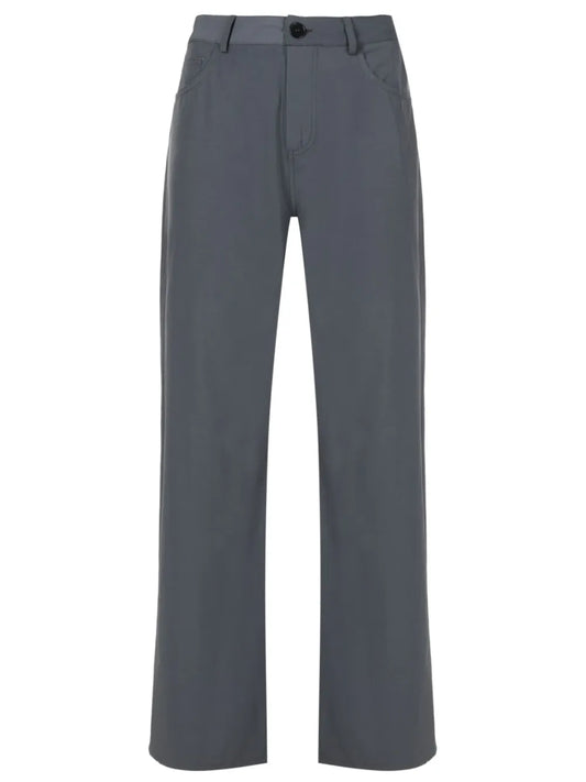 High-Waisted Wide-Leg Trousers