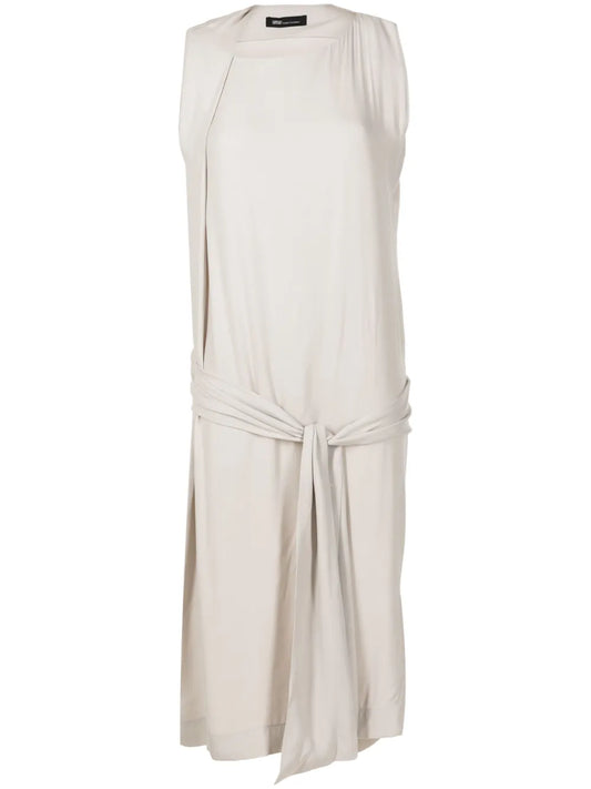 Funil Belted Jersey Midi Dress