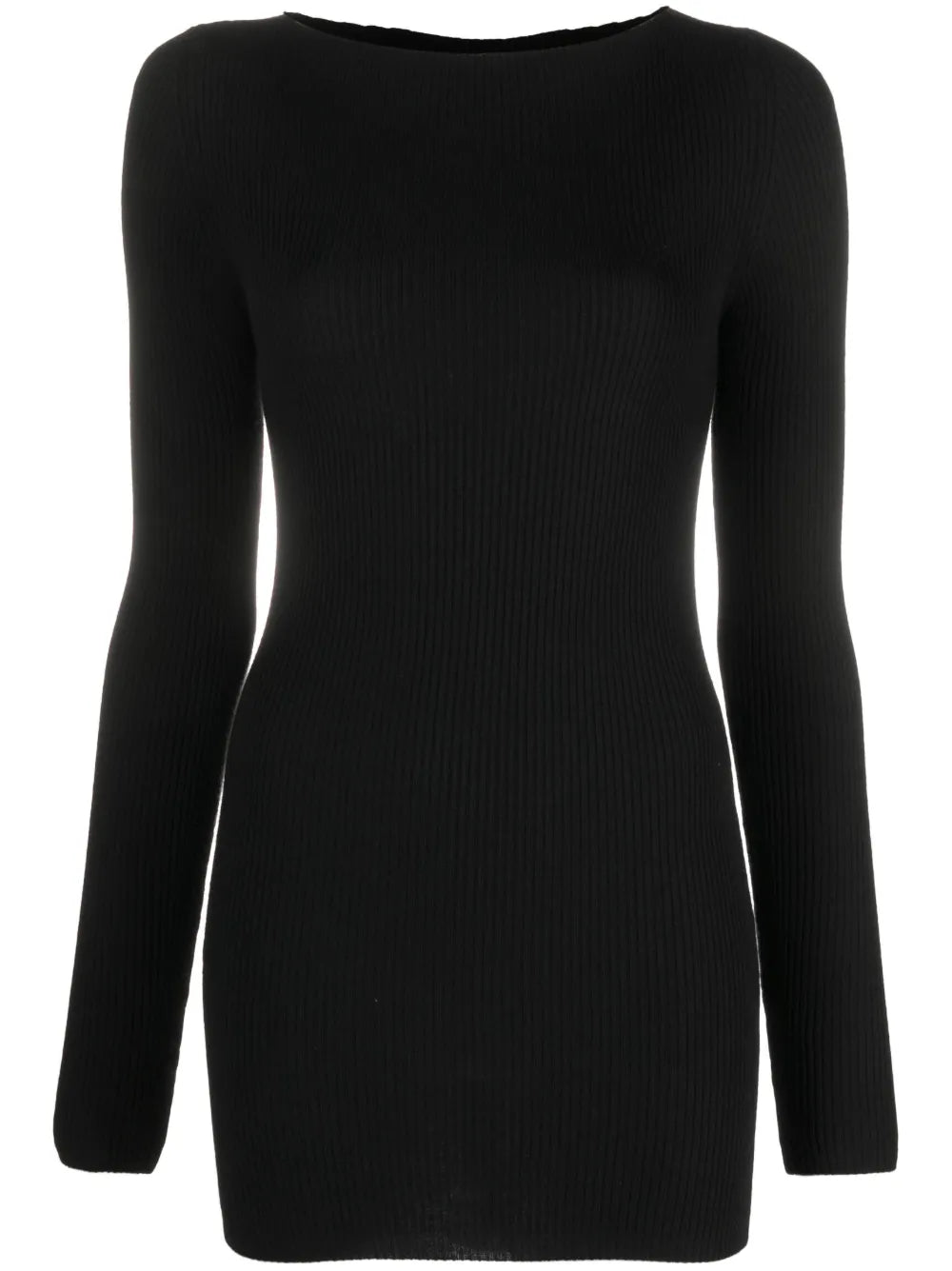 Cut Out-Detail Wool Top