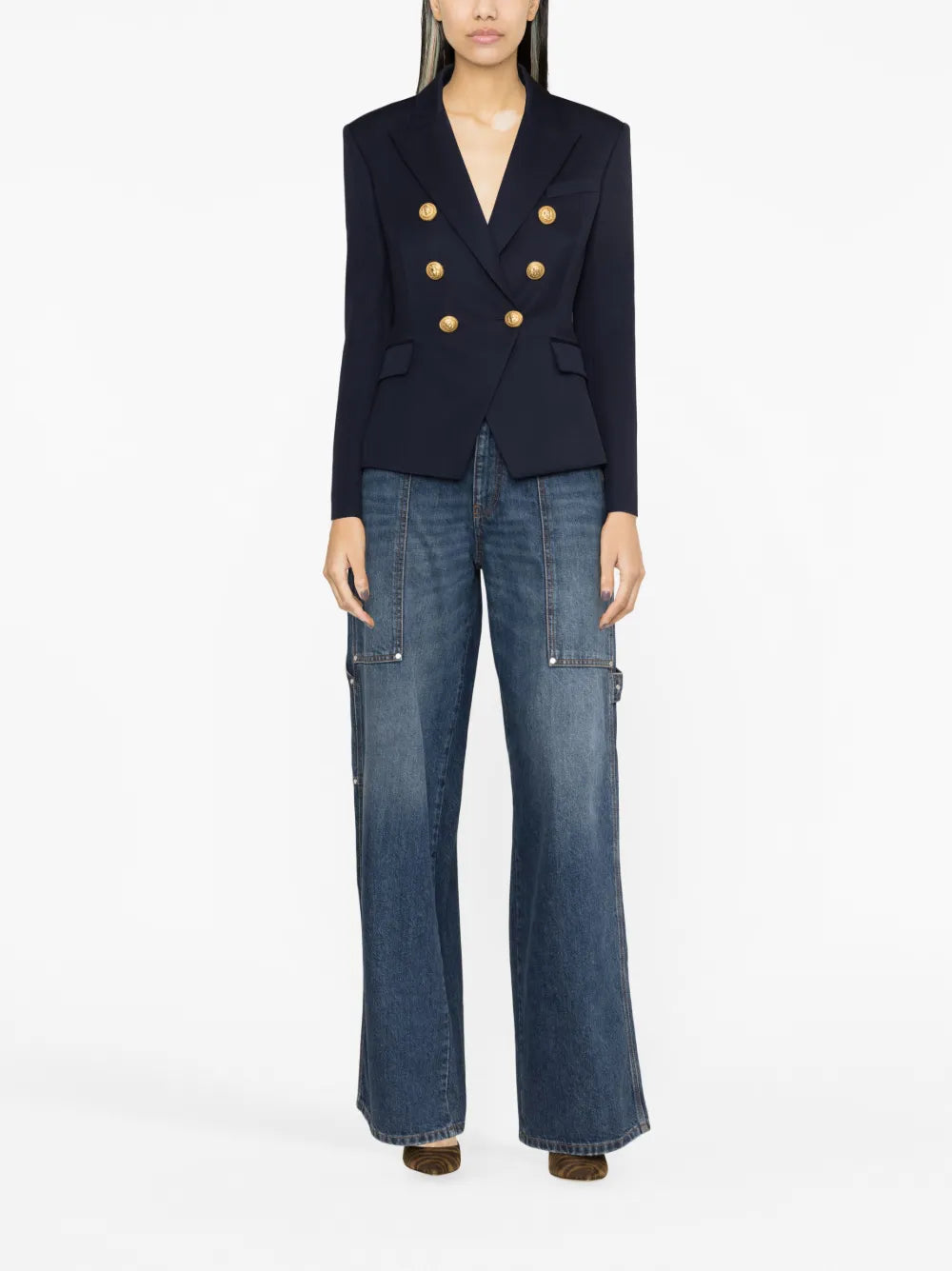 Double-Breasted Wool Blazer