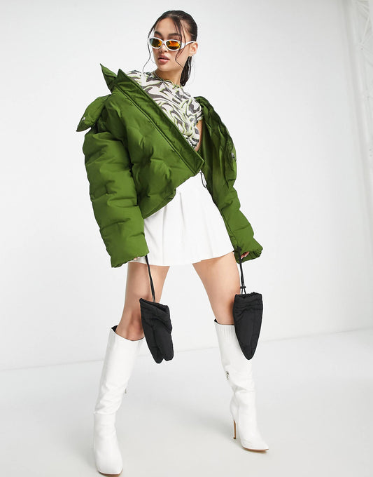 Puffer Coat With Mittens