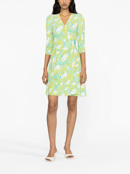 Emilia Wrap Short Dress