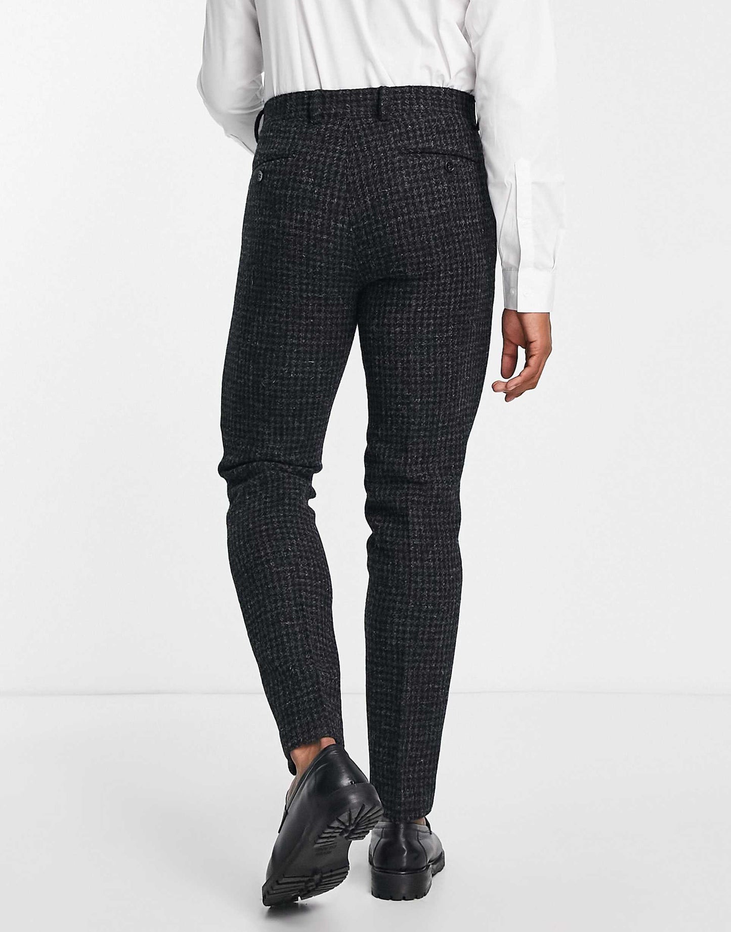 Harris Tweed Slim Suit Trousers
