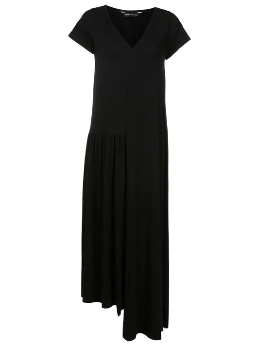 Asymmetric V-Neck Dress