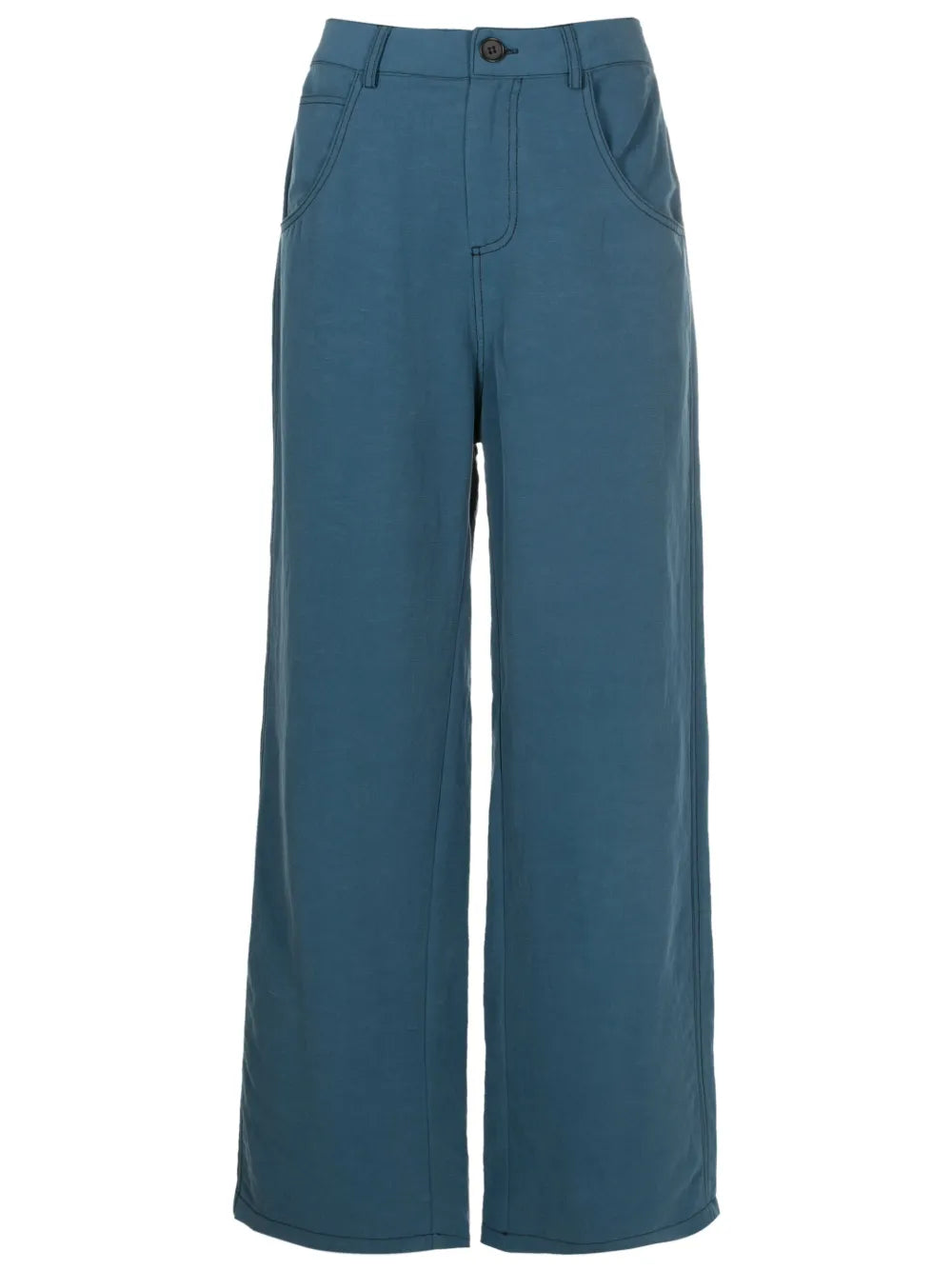 High-Waisted Wide-Leg Trousers