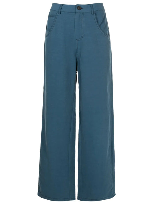 High-Waisted Wide-Leg Trousers