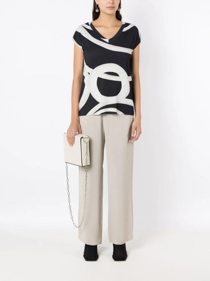 Mid-Rise Tailored Trousers