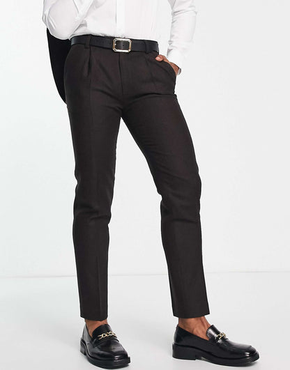 British Lambswool Slim Suit Trousers