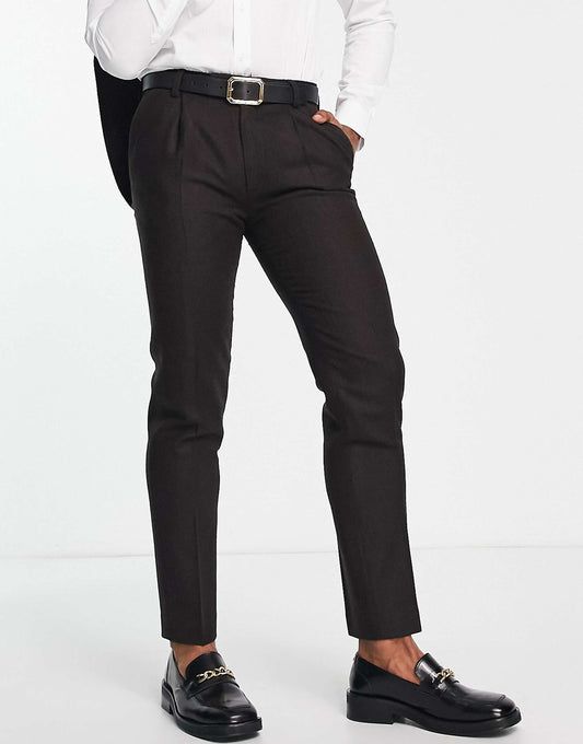 British Lambswool Slim Suit Trousers