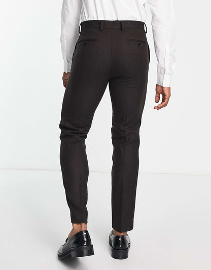 British Lambswool Slim Suit Trousers