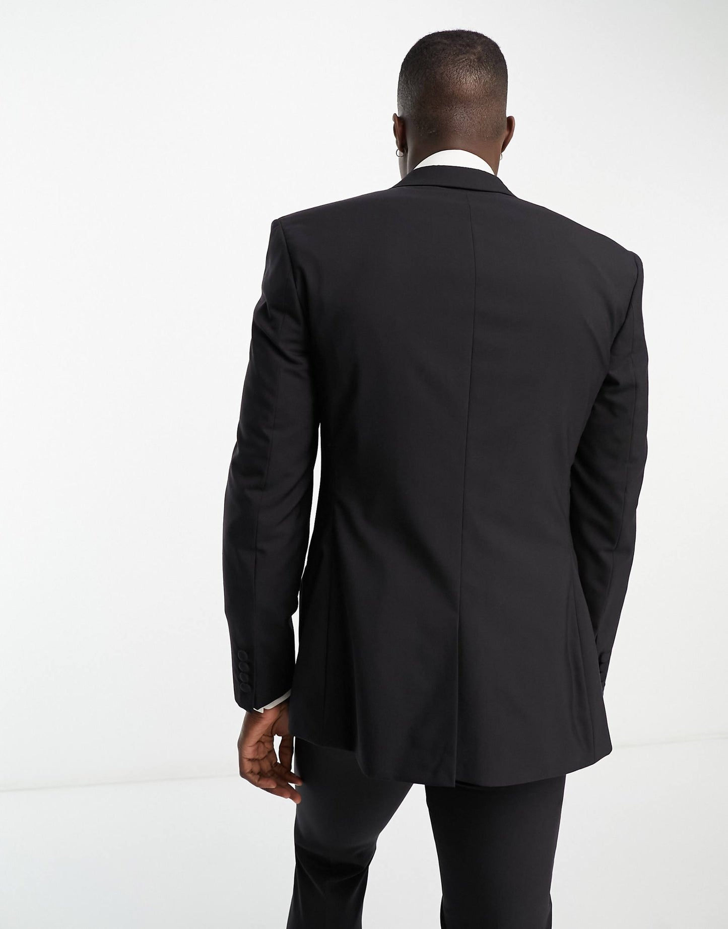 Verona' Wool-Rich Skinny Tuxedo Suit Jacket