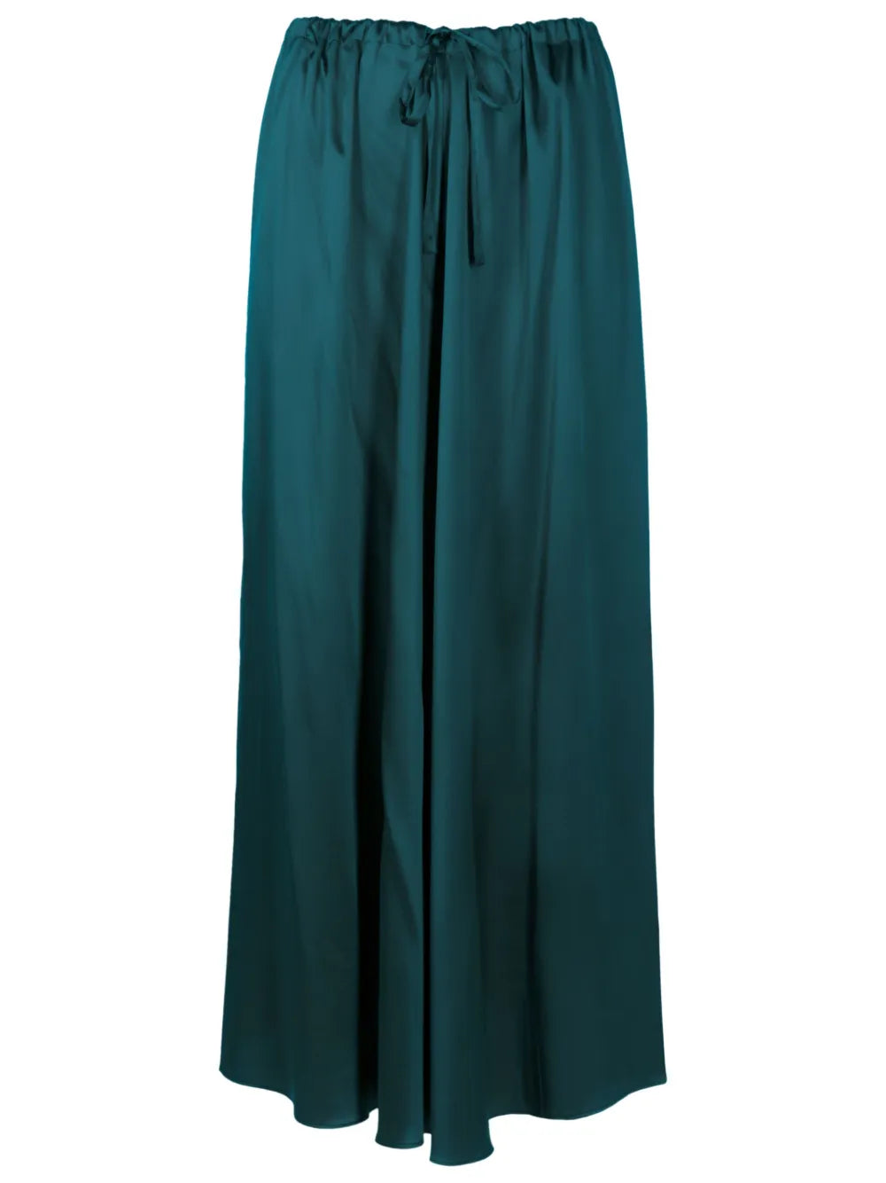 Drawstring-Waist Silk Skirt