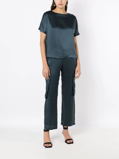 Short-Sleeve Silk T-Shirt