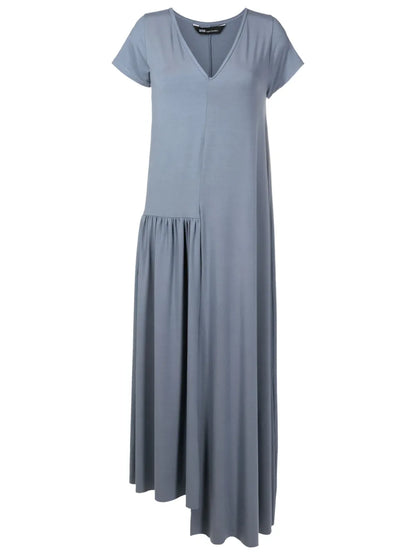 Asymmetric V-Neck Dress