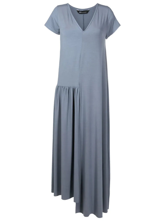 Asymmetric V-Neck Dress