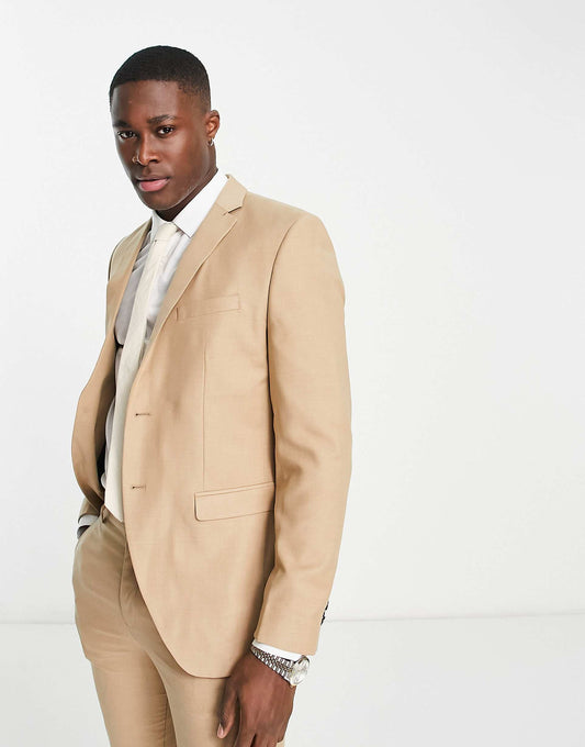 Premium Slim Fit Single Breasted Suit Jacket