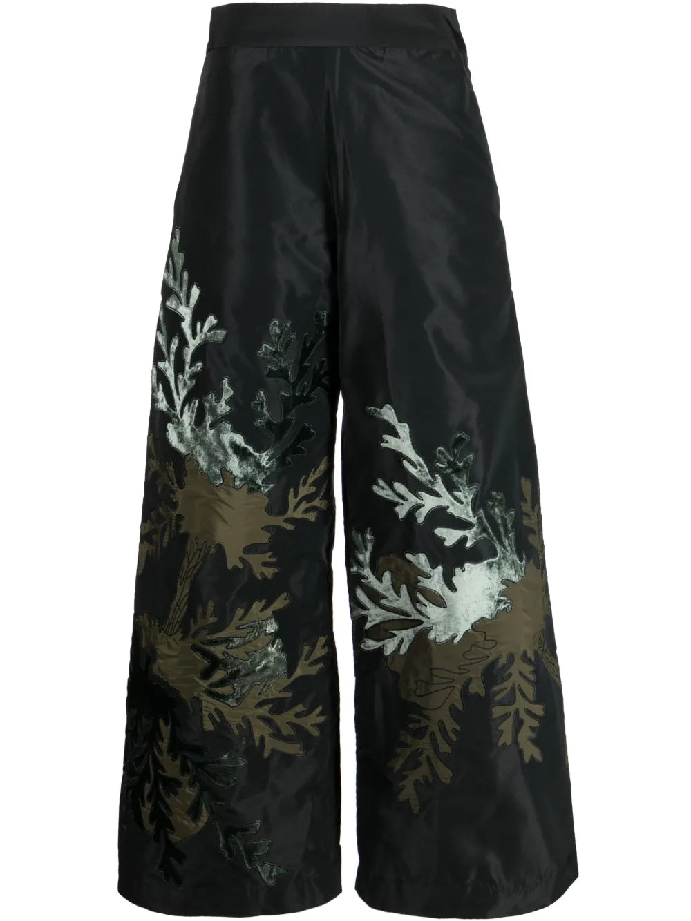High-Waisted Wide-Leg Trousers