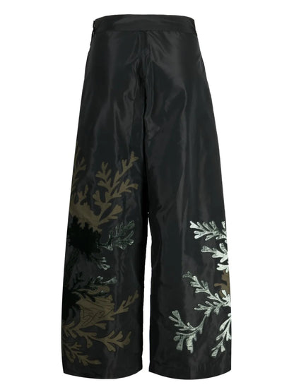 High-Waisted Wide-Leg Trousers